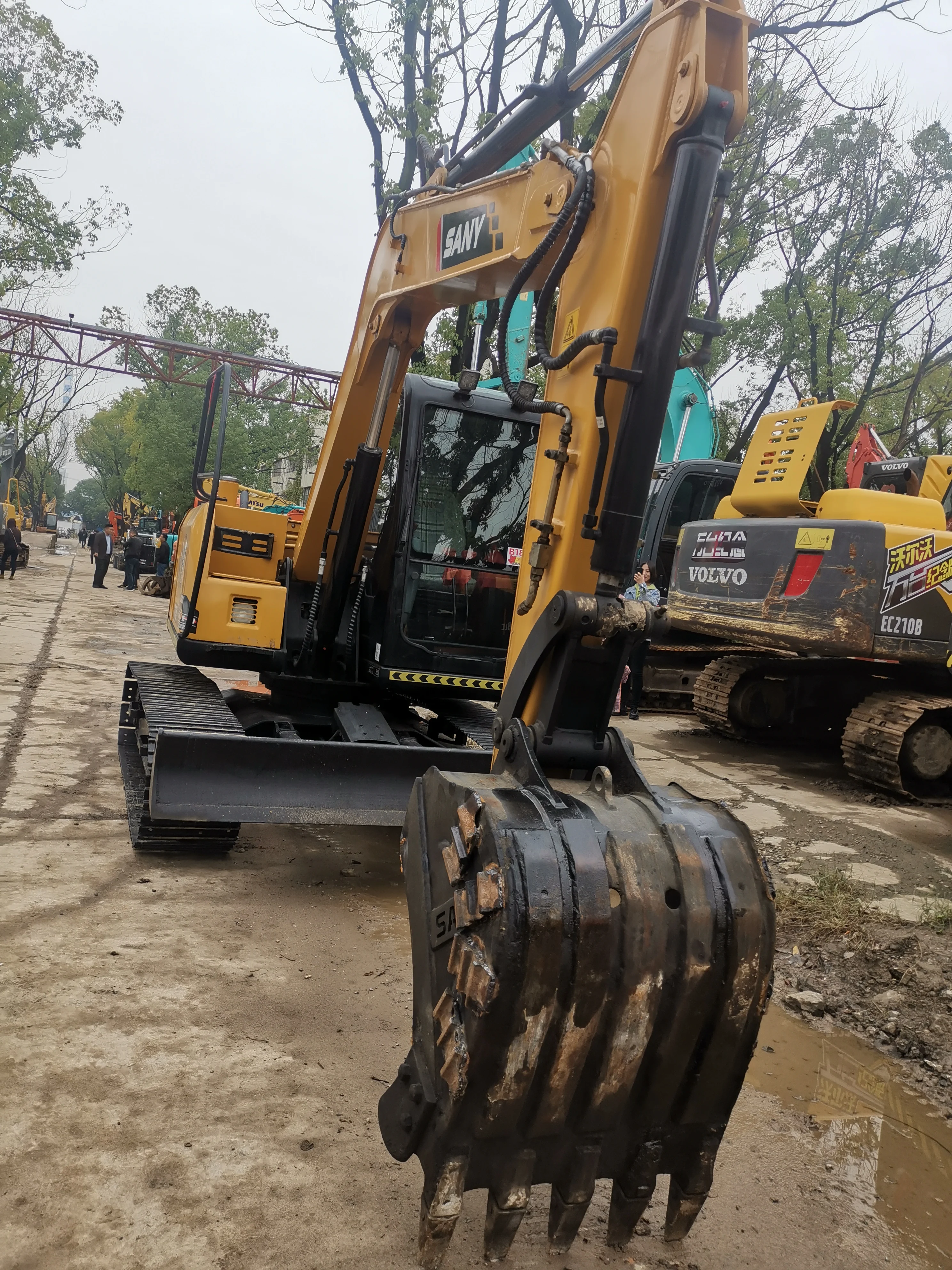 Best Quality Sany Sy60 Sy75 6Ton 7Ton Second Hand Used On Sale Excavator Digger With Cheap Price