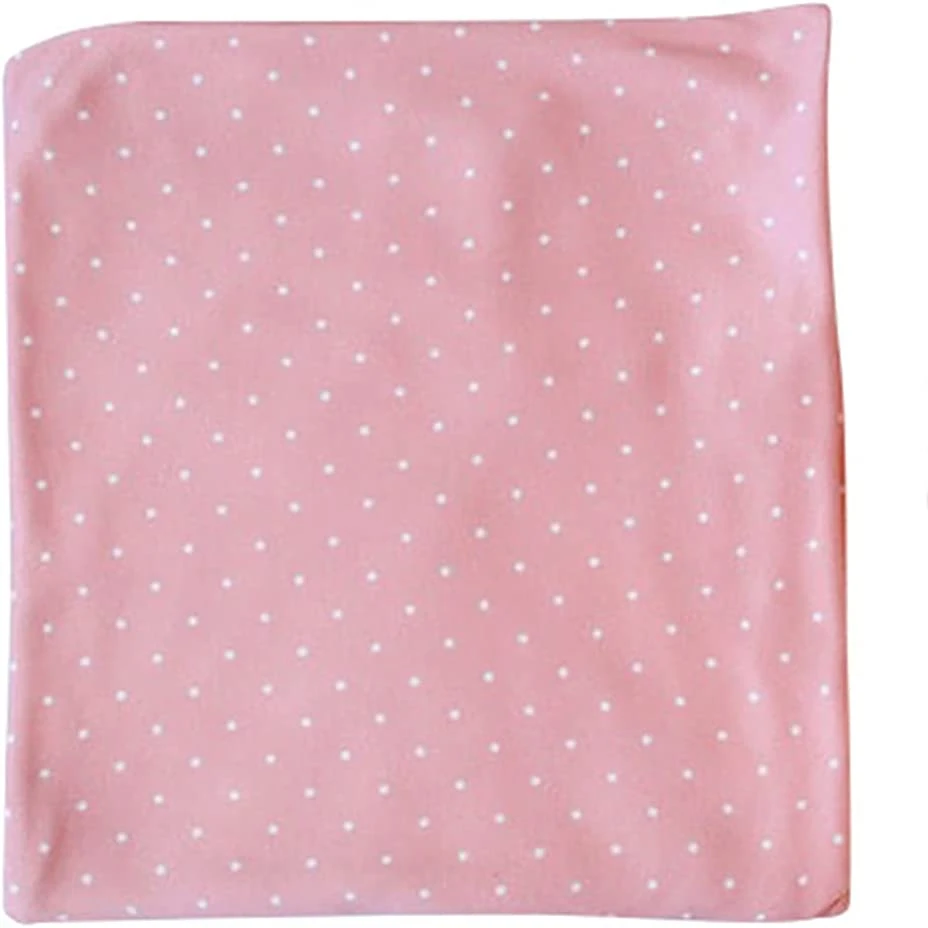 Super Soft Cotton Fabric Dotted Design New Born Baby Swaddle Blanket with Bowknot As Head Band Cute Comfortable Blankets & Wraps