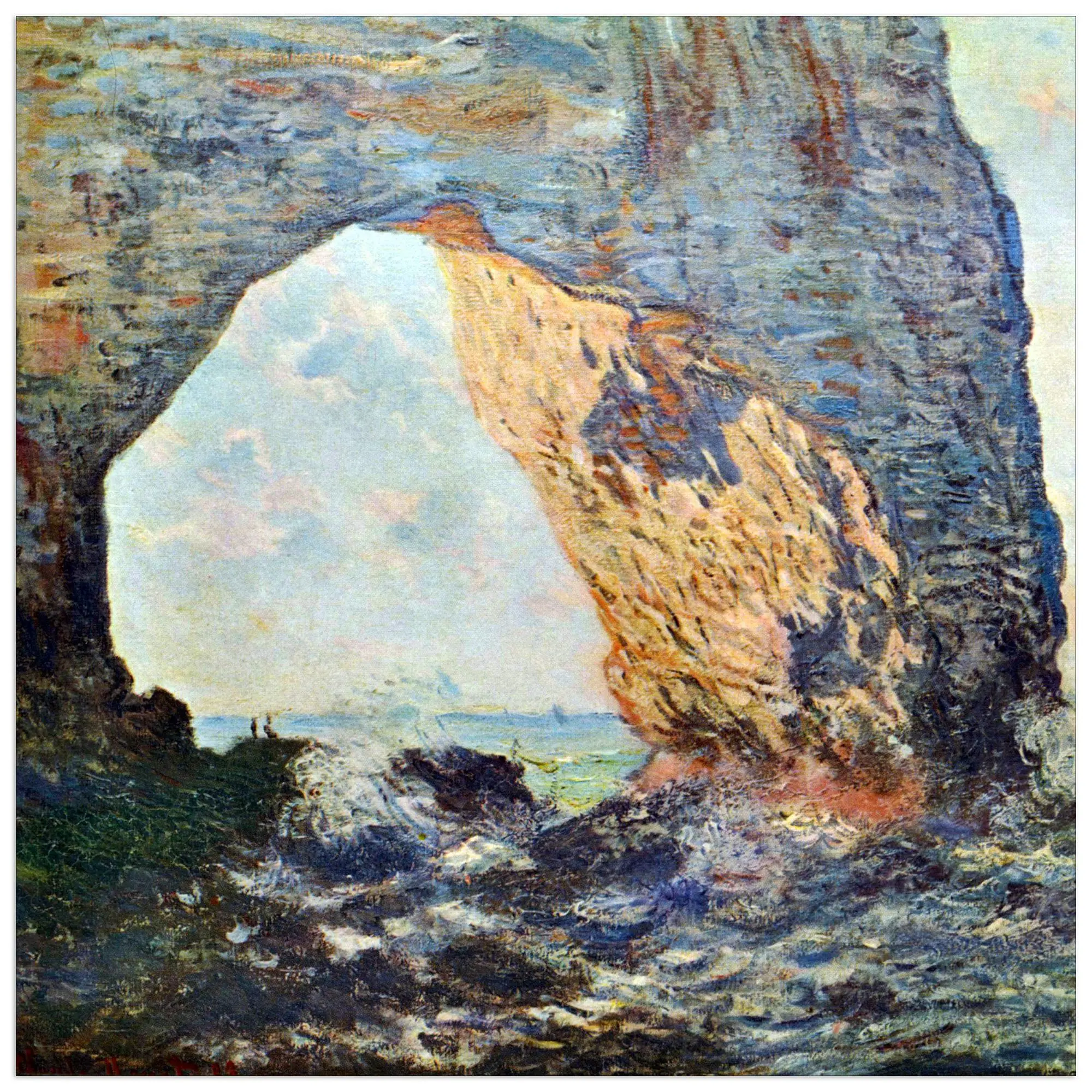Museum Monet Claude decorative panel, ready to hang.