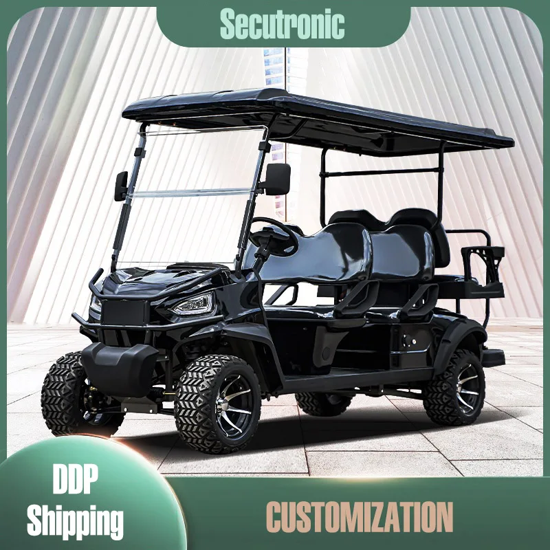 China Golf Cart Electric 60V Four-Wheel Vehicle Buggy Car 4/6 Seats 2x2 Off-road Golf Carts Cheap Price for Sale