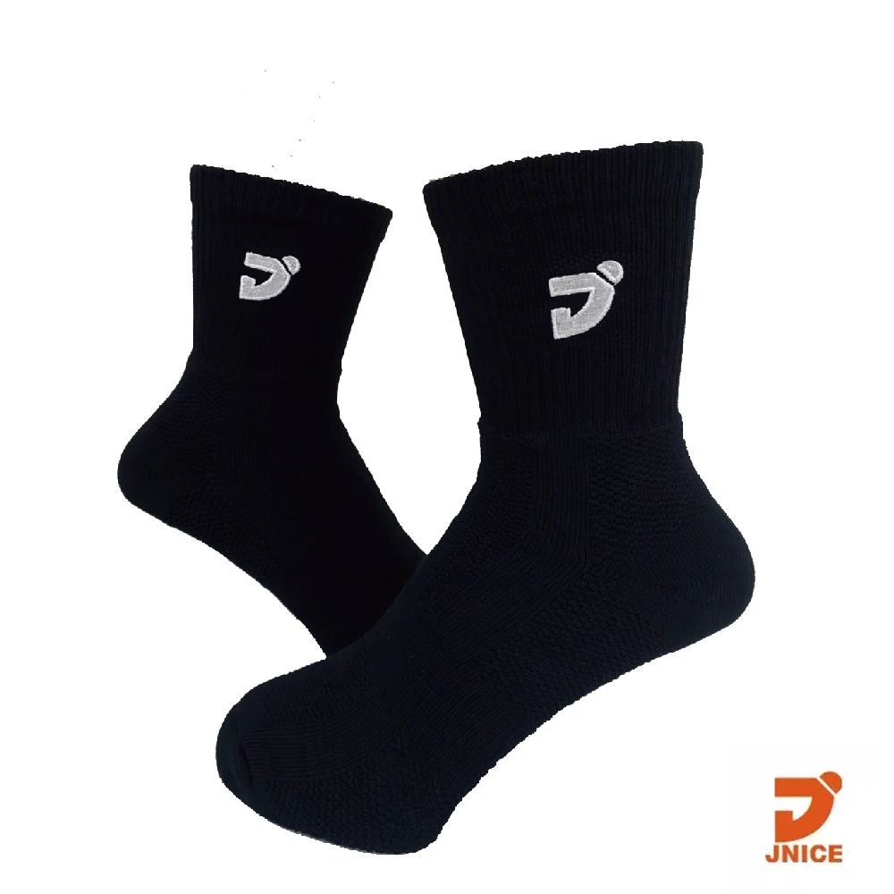 White/black seamless badminton socks