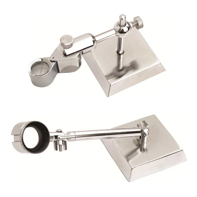 Loupe Magnifying Eyeglass Swivel Adjustable Head Heavy Base Watchmakers, Diamond And Jewelry Tool