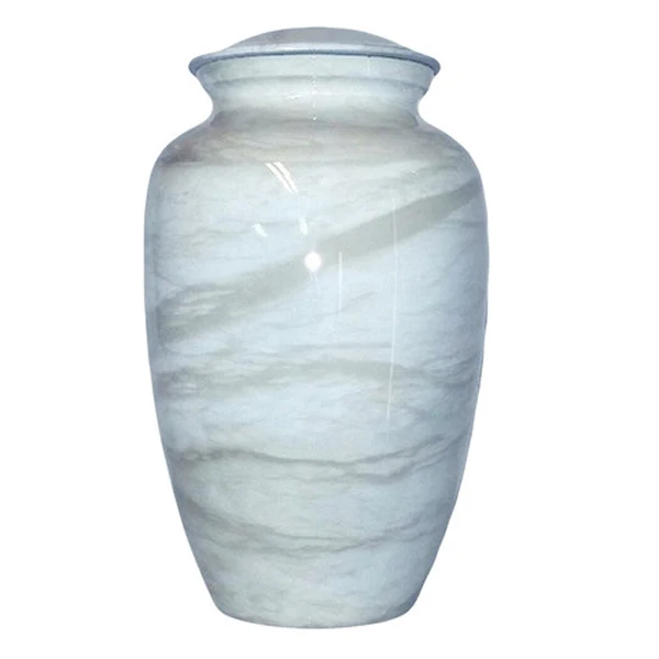 Remarkable Design Cremation Urn Premium Pure Memorial Adult Human Ashes Urn Tabletop Decorative Funeral Urn