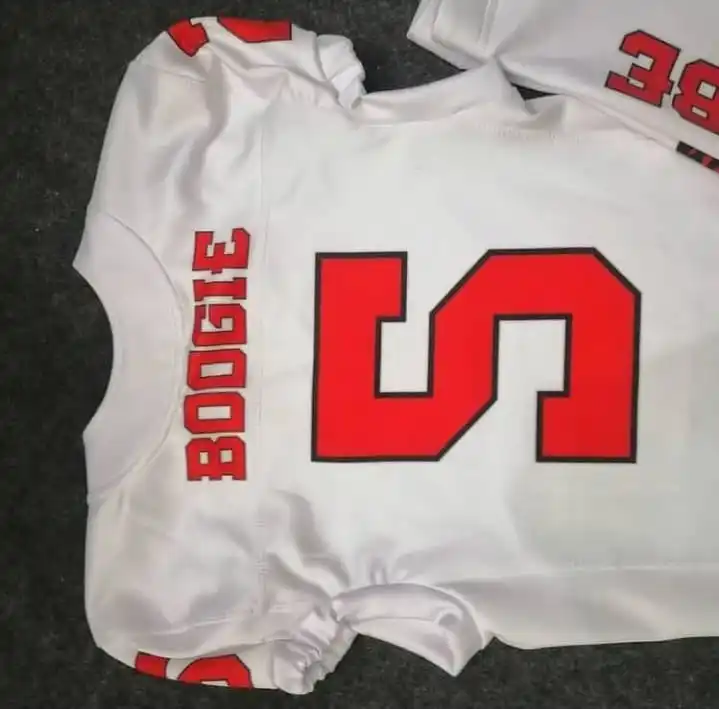 Free customization Youth American Football Uniform Custom Design Jersey Hoodies Football Uniforms 7v7 Duffel Bag Shorts Shirts