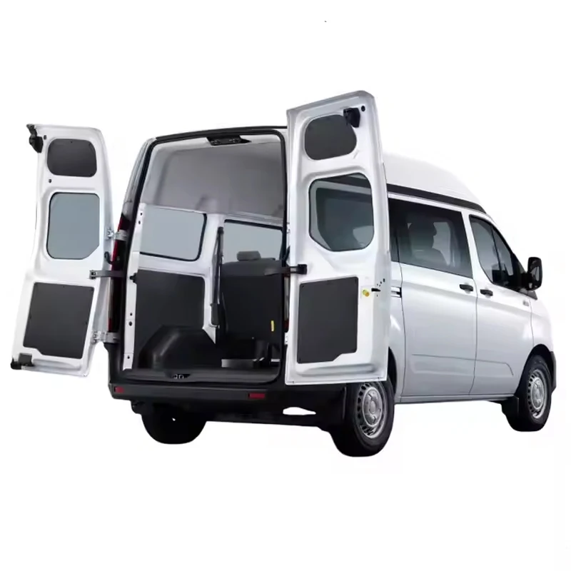 2024 New JMC e- Transit T8 4x4 4WD 2WD Battery-Electric Cargo Van 15 Seats Family Passenger Van Light Commercial Vehicles