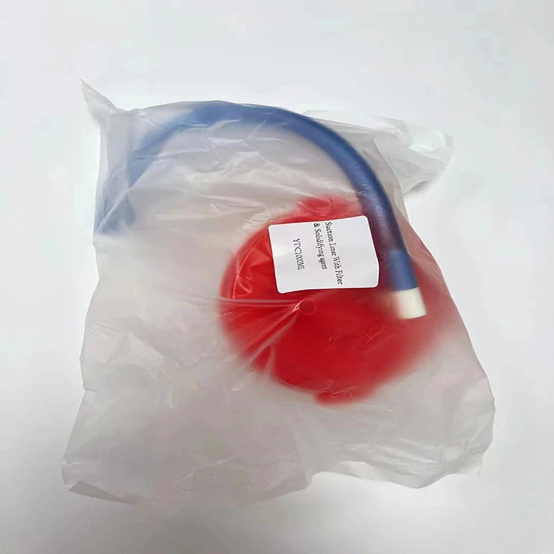 Hot Sale Hospital Disposable Translucent 1000ml High Leakproofness suction liner bag
