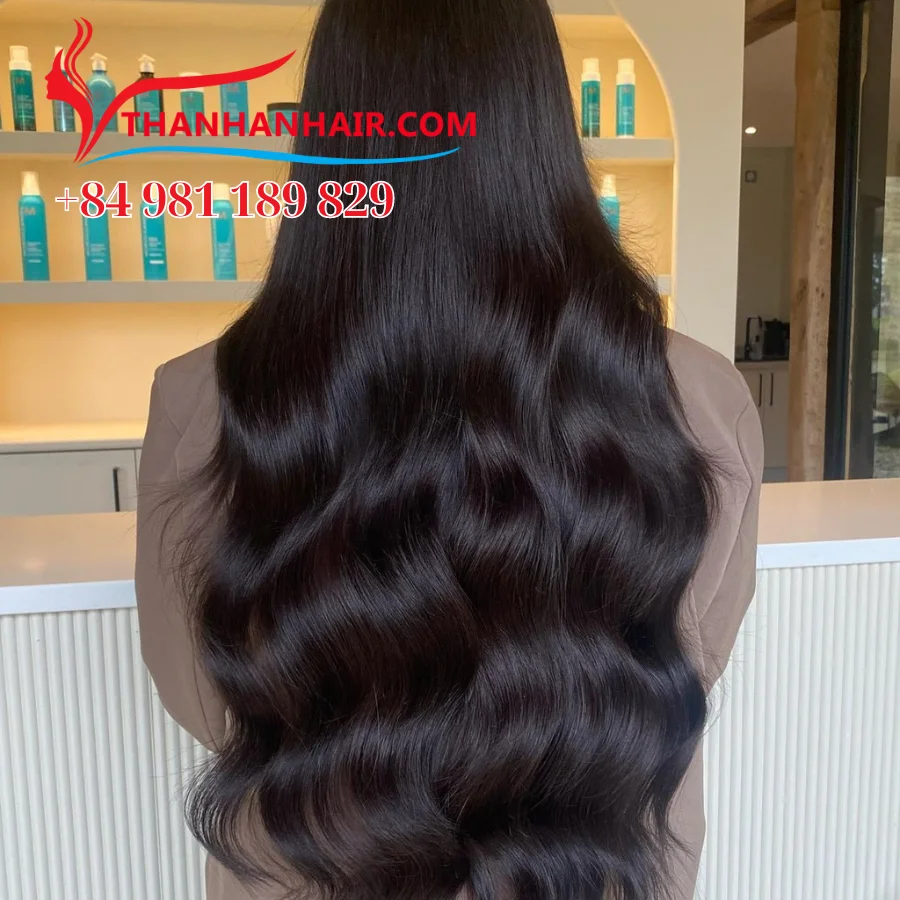 Double weft hair extensions human virgin hair bundle for beauty women, lifelike meche human hair 100% Vietnam virgin color