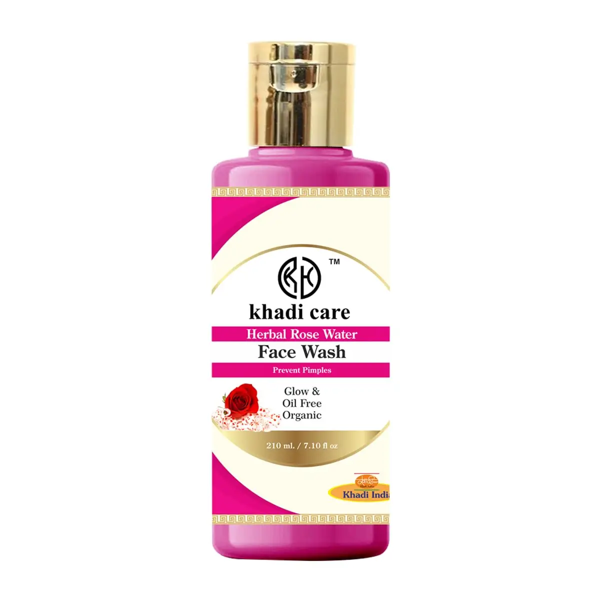 Herbal Rose Water Face Wash - 210ml Healthy Skin Body Care Customizable and Private Labeling by Vanity Vision