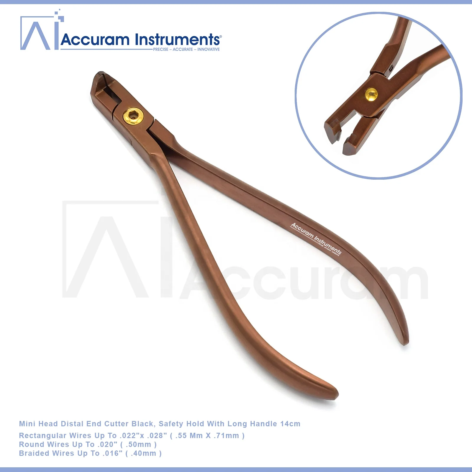 Distal End Cutter Safety Hold Tungsten Carbide With Long Handle Dental Orthodontic Pliers Instruments Stainless Steel