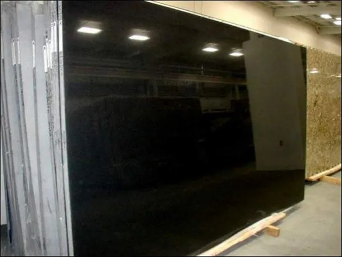 Polished  Absolute Black Granite Slabs