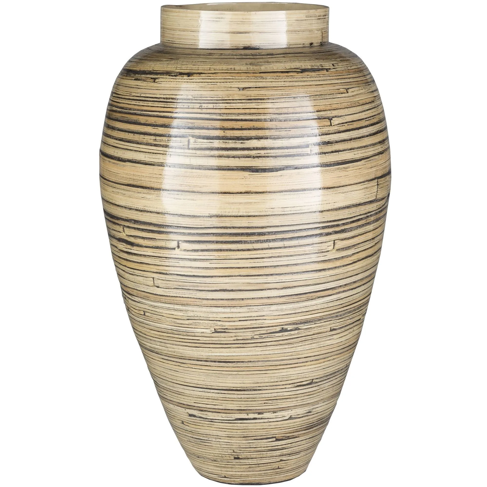 Hot Trending Seagrass Spun Bamboo Flower Vases Glass Vase For Home Decor Durable Handwoven Dinnerware Food Table