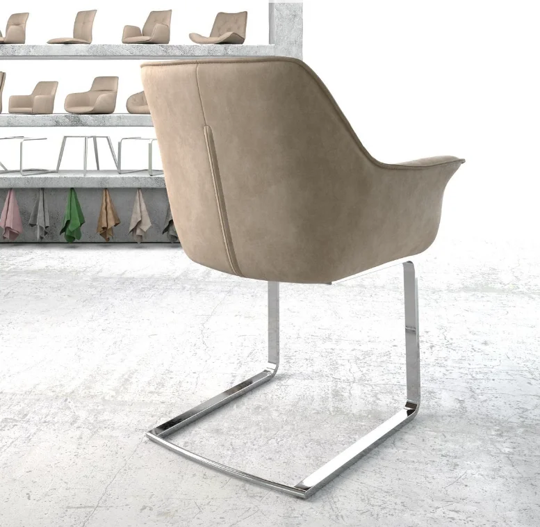 Modern Luxury Design Style Top Quality Coco-cherry Dining Chair Leather Seat with Black Iron Base Legs Chair for Home and Hotel