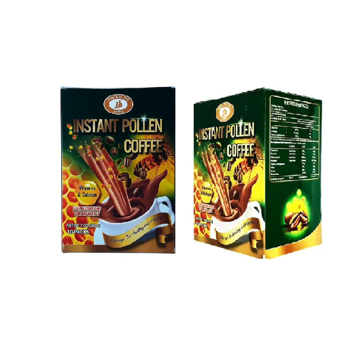 High Quality OEM Pollen Aroma Sweet Taste Caffeinated Box Ma 6 INSTANT POLLEN COFFEE 4IN1 From Vietnam