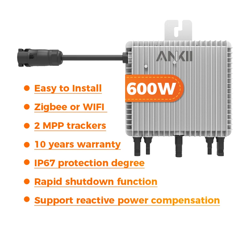 Deye sun 1600 800 600 micro solar inverter 800w SUN-M60G4-EU-Q0 mppt wifi grid tie microinverter for home use system