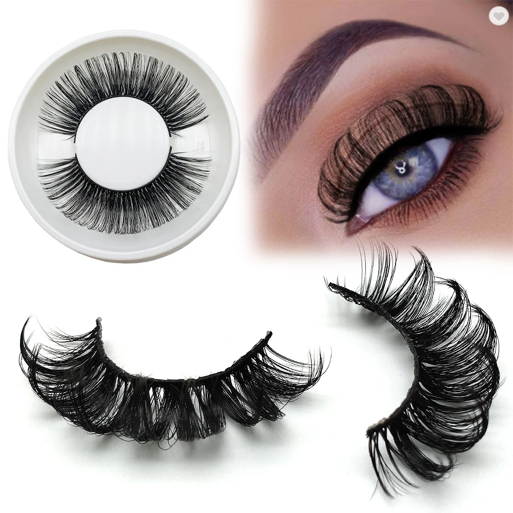 Eyelash Vendor Wholesale Russian Full Strip Lashes Customized Packing 3D Faux Mink Eyelash