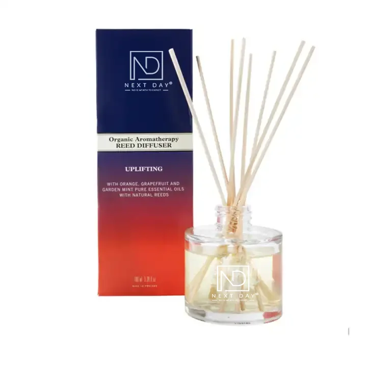 Home decor natural Rattan Sticks  glass bottle reed diffuser With aroma essential oil wholesale
