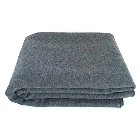 Avior 50% Wool Thermal Blankets Medium 150x200 cm Grey Plain Style Winter Season 20 Piece Pack with 500-800 GSM woven size