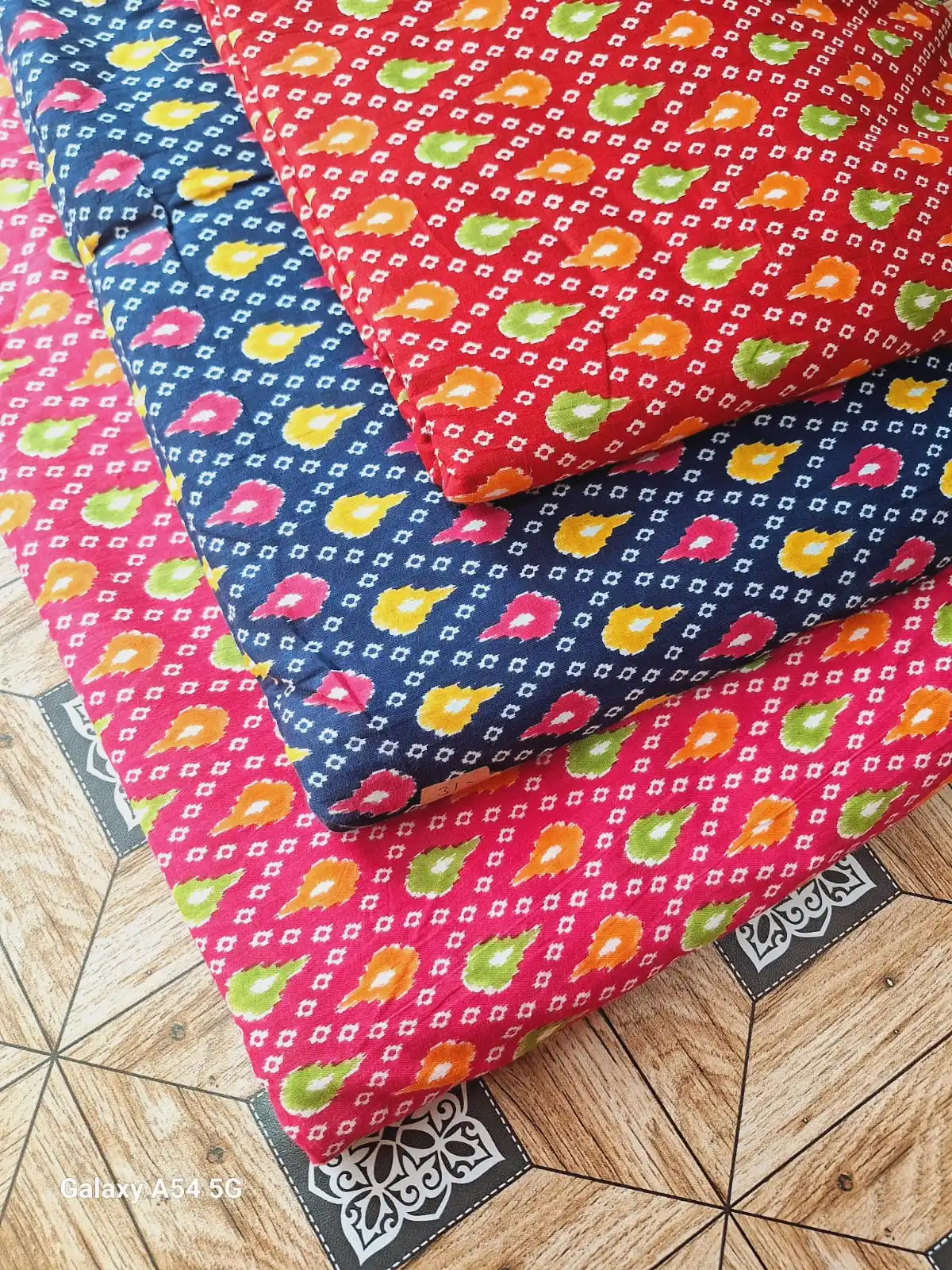 Hand Block Print Fabrics 100% Cotton Home Textile Fabric Indian Dress Making Fabric Handmade Running Material