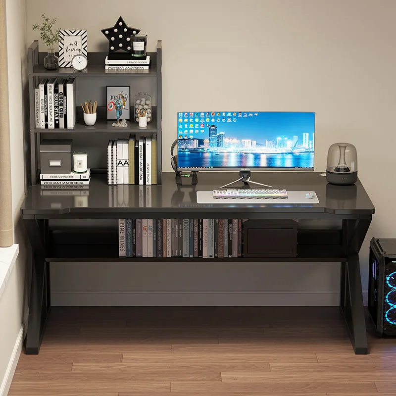 Factory Direct Supply Computer Desk Steel Gaming Table Frame Student Home Writing Desk With Storage Rack