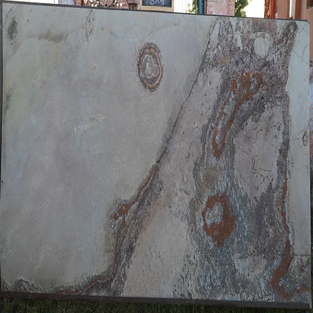 Best Price TAN BROWN Slate Stone Veneer 1-3mm Thickness Flexible Exterior Office Fireproof Interior Decoration Natural Veneer