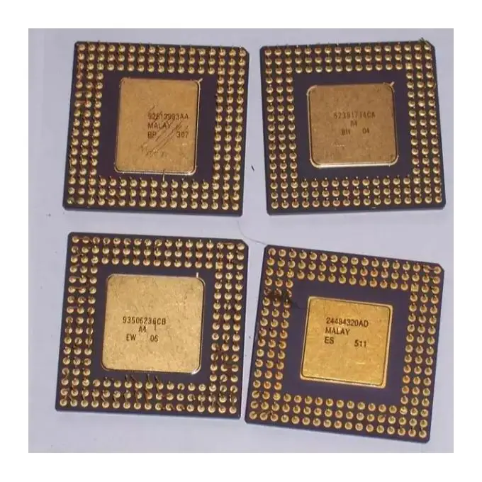 Low Price Ceramic CPU Scrap with gold pins / gold recovery Processors motherboard and gold finger trimmed for sale
