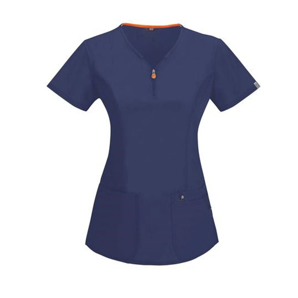 Breathable Hospital Printed Scrubs Uniform Suits Easy-wash Medical Nursing Scrubs Uniforms Sets