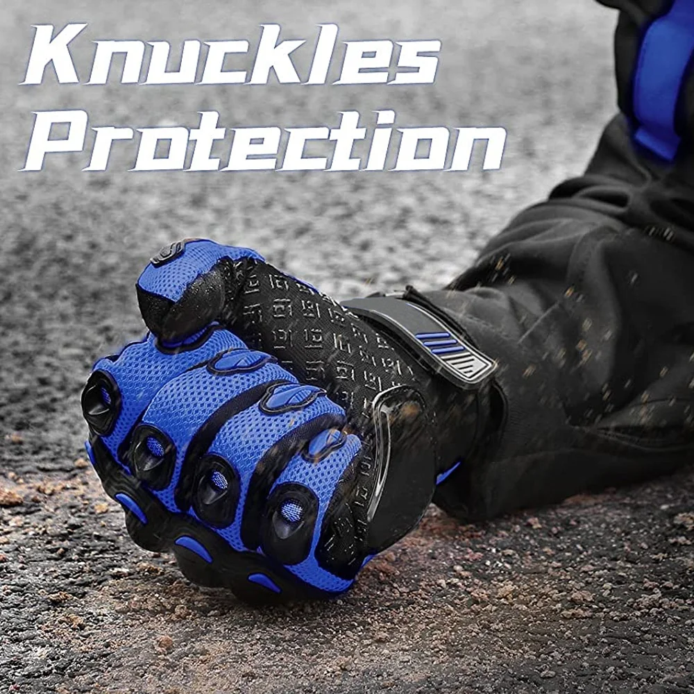 Professional Full-Finger Motorbike Riding Gloves New Design Anti-Slip Genuine Leather Protective for Winter Riding