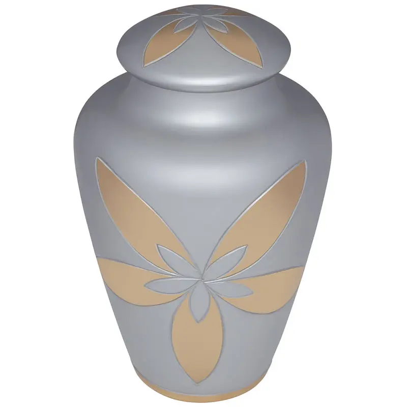 Hot Selling Adult Metal Cremation Urn Aluminum Keepsake Funeral Urn for Human Ashes