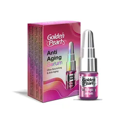 Anti Aging Serum Golden Pearl Dryness Acne Blemishes Dark Spots Dullness Fine Lines Wrinkles Pores Vitamin C Serum