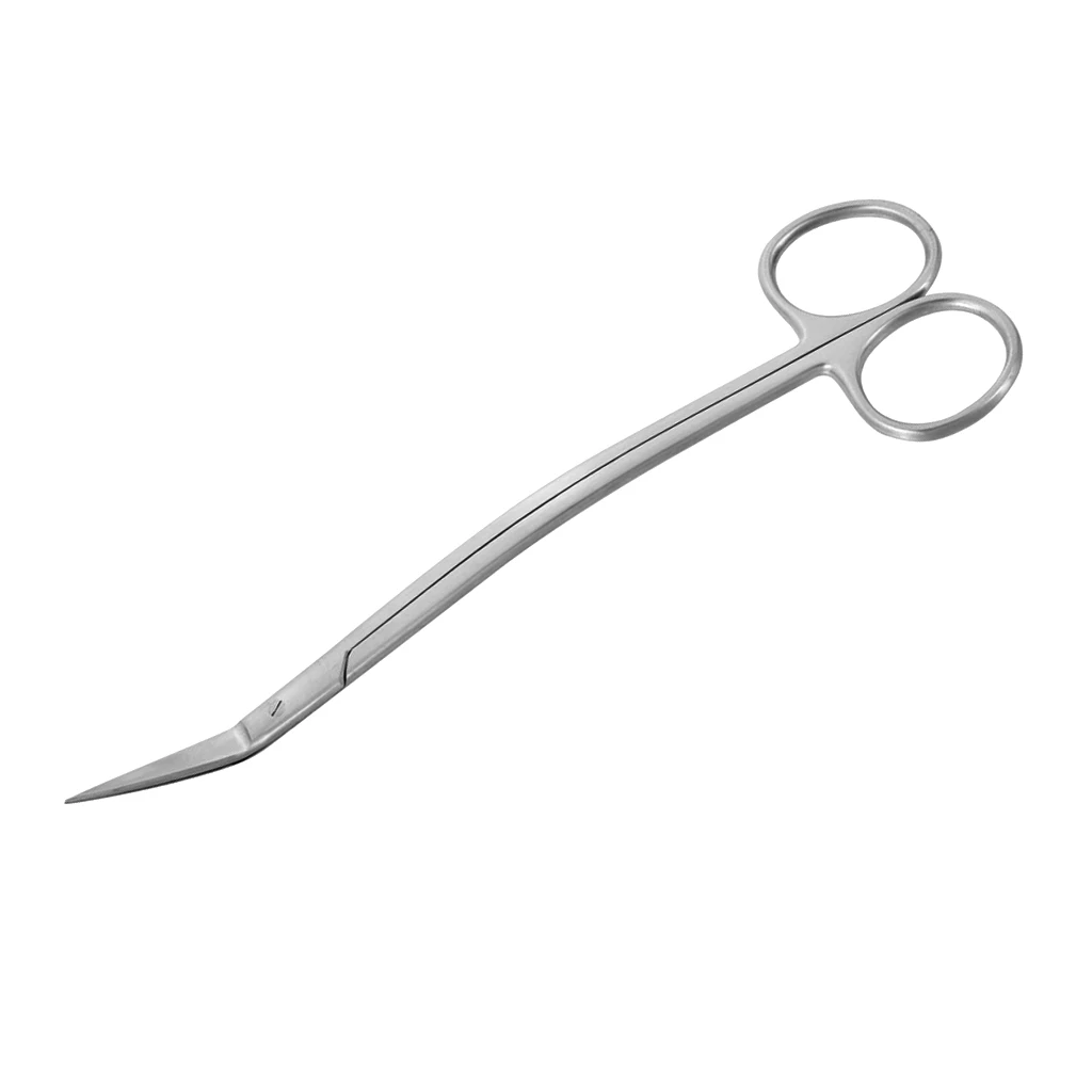 High Quality Dean Tonsil Scissor 17cm Stainless Steel Curved Surgical Scissors Serrated Blade Basis ENT Surgical Instruments