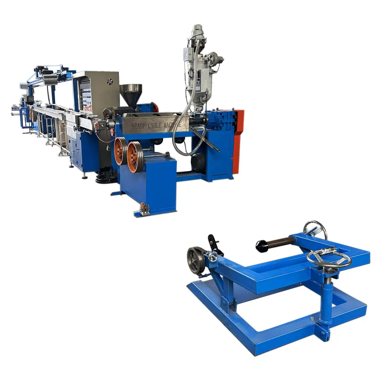 Electric Wire Extruder/Sheathing  Power Cable Whole Production Line for CAT5/CAT6 China Factory Used/New Machine