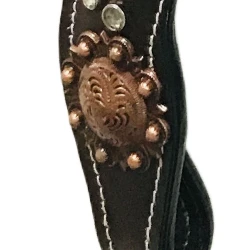 Топ-тренд лошадиный кожаный Западный головной убор с бусинами индивидуальные изделия для лошадей кожаная