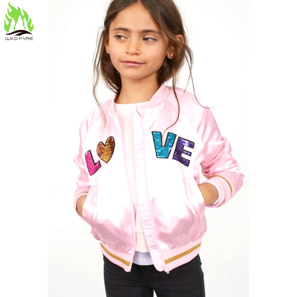 Одежда для маленьких девочек однотонная розовая куртка интенсивности пятен машинная стирка детские куртки от Wild fyre