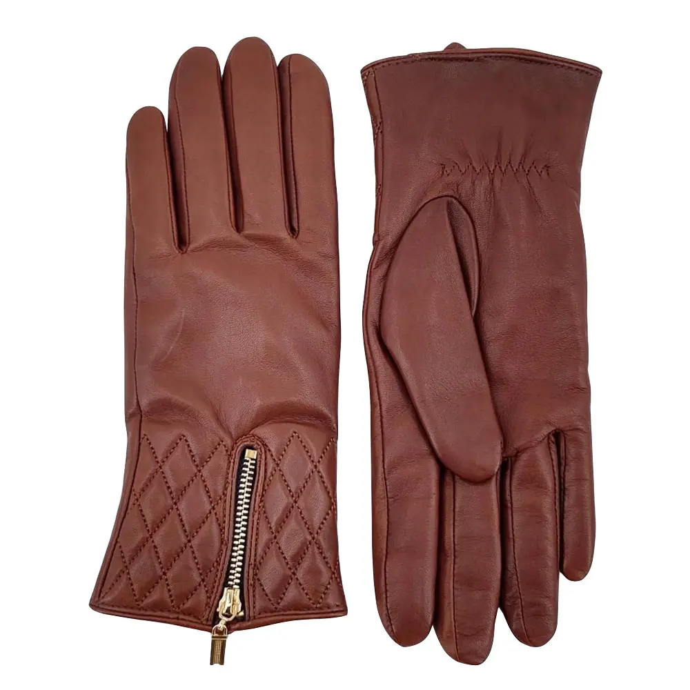 Luxury Quality Winter Warm Genuine Soft Leather Dress Gloves For Sale / Outdoor Windproof Warm Cowhide Leather Fashion Gloves