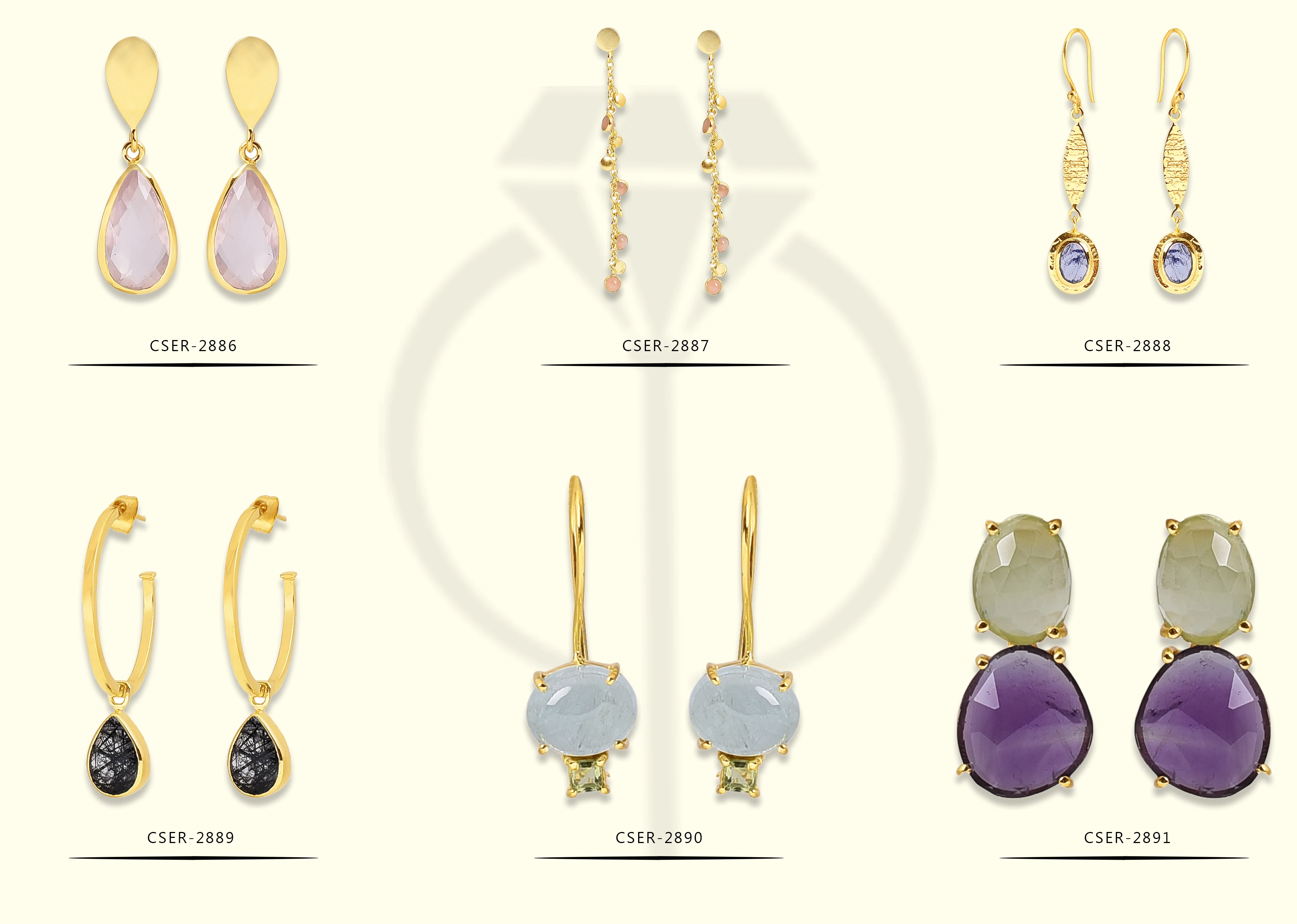 gold plated natural blue chalcedony gemstone hoop earrings solid 925 sterling silver gold plated jewelry exporter manufacturer