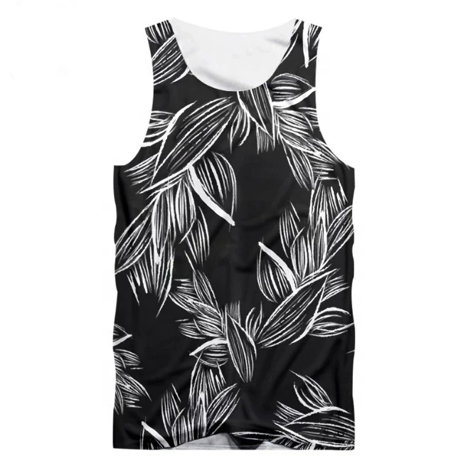 SublimationTank Top for Summer Polyester Breathable Anti Bacterial Soft Tank Top Plain Bodybuilding Gym Wear Sport Wear Tank Top