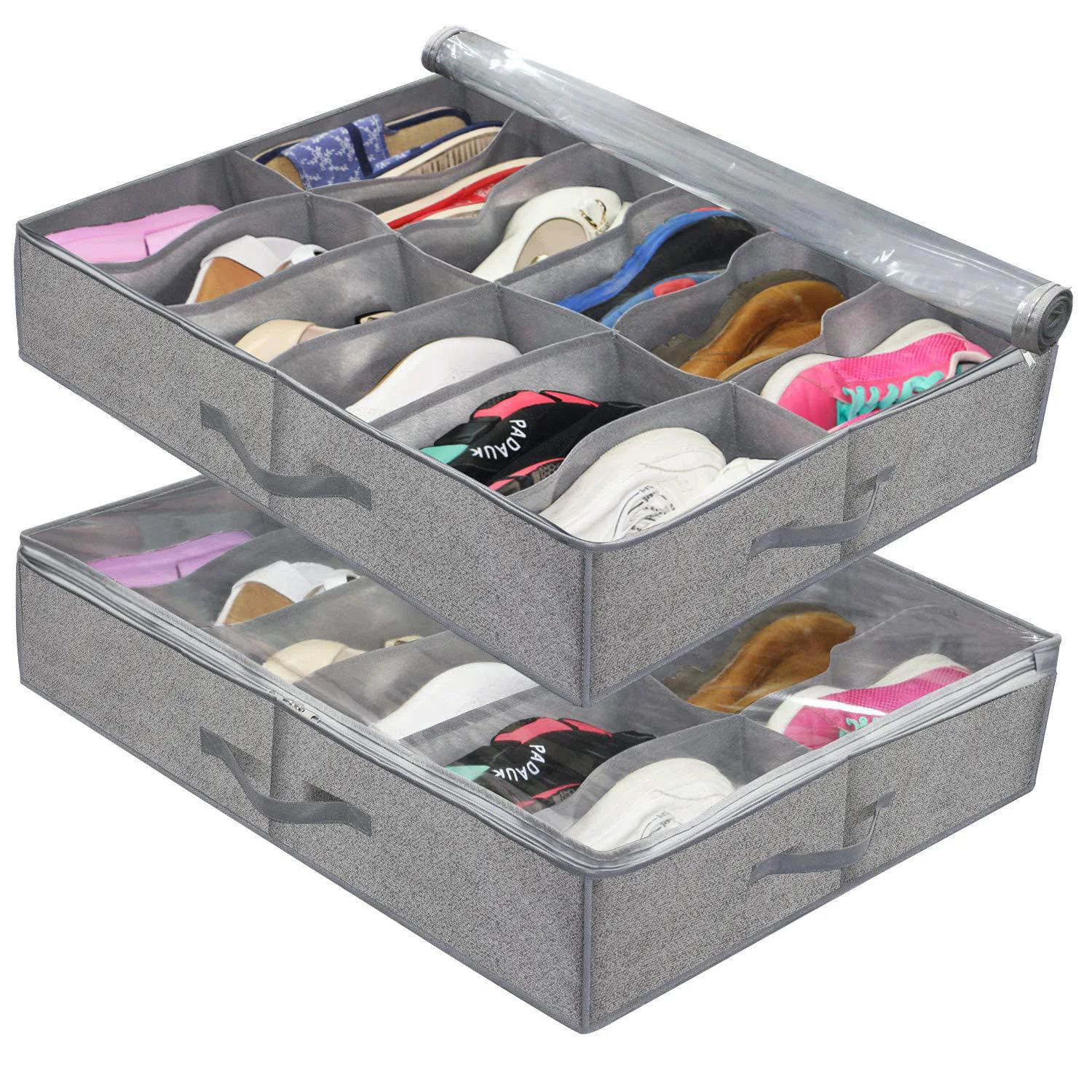Non-woven Clothes Storage Box Wardrobe Storage Organizer Underbed Box The Bed Shoe Storage Organizer