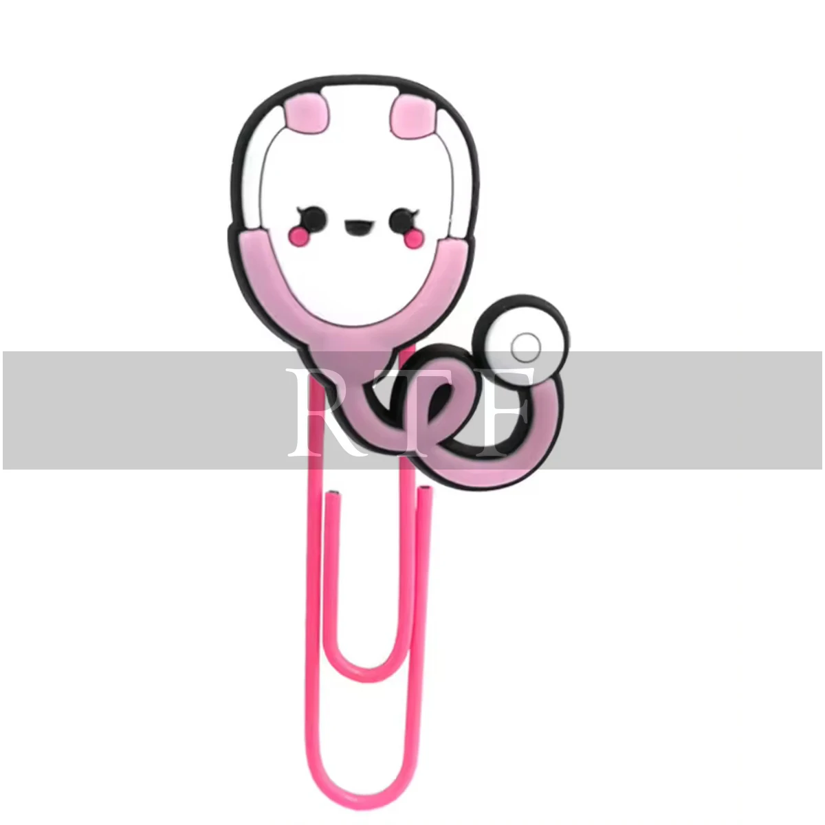 Metal Soft PVC Medical Series Heart Pill Stethoscope Student Nurse Paper Clip Bookmark Office School Supplies by RAW TO FINE