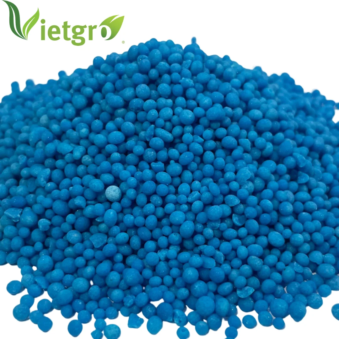 Vietgro NPK Nano 13-13-13+TE - Compound fertilizer - Granular Fertilizer - Vietnamese Manufacturer- Color: Blue - 50KG