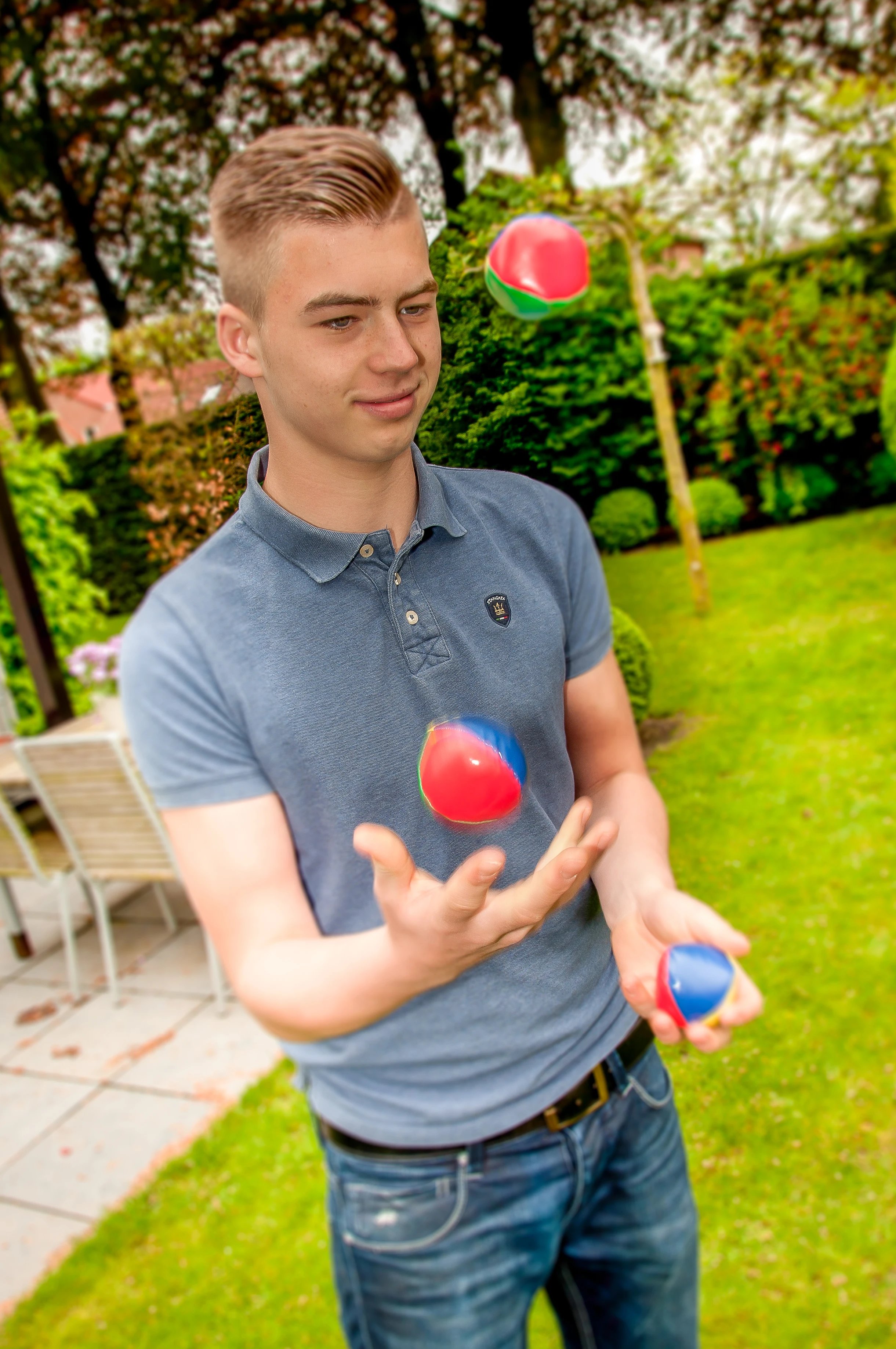 Juggling balls small 2 inch Yellow red green blue colored