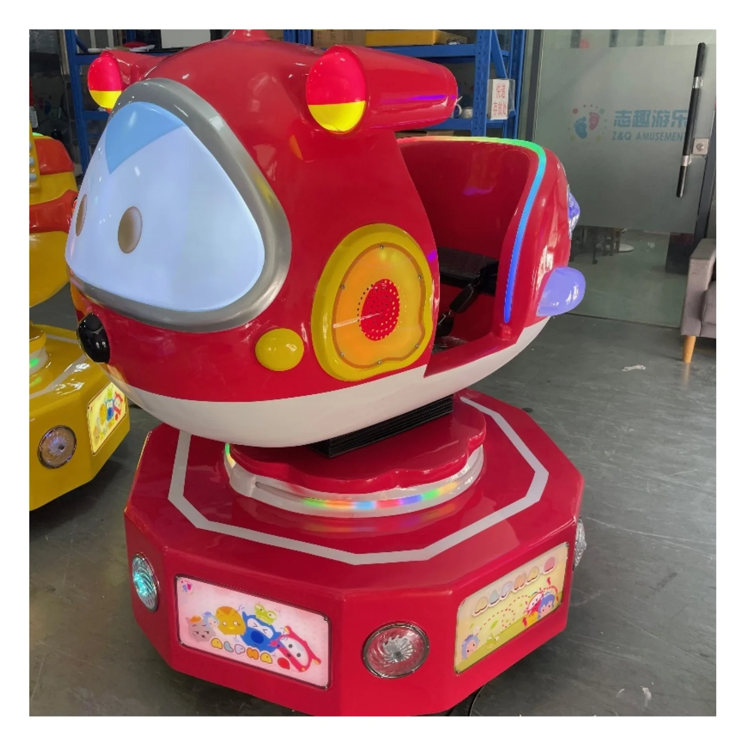Coin Operated Park Swing Car Game Machine Kiddie Rides Mall Newest Kids Cars Electric Ride Bumper Car with Screen