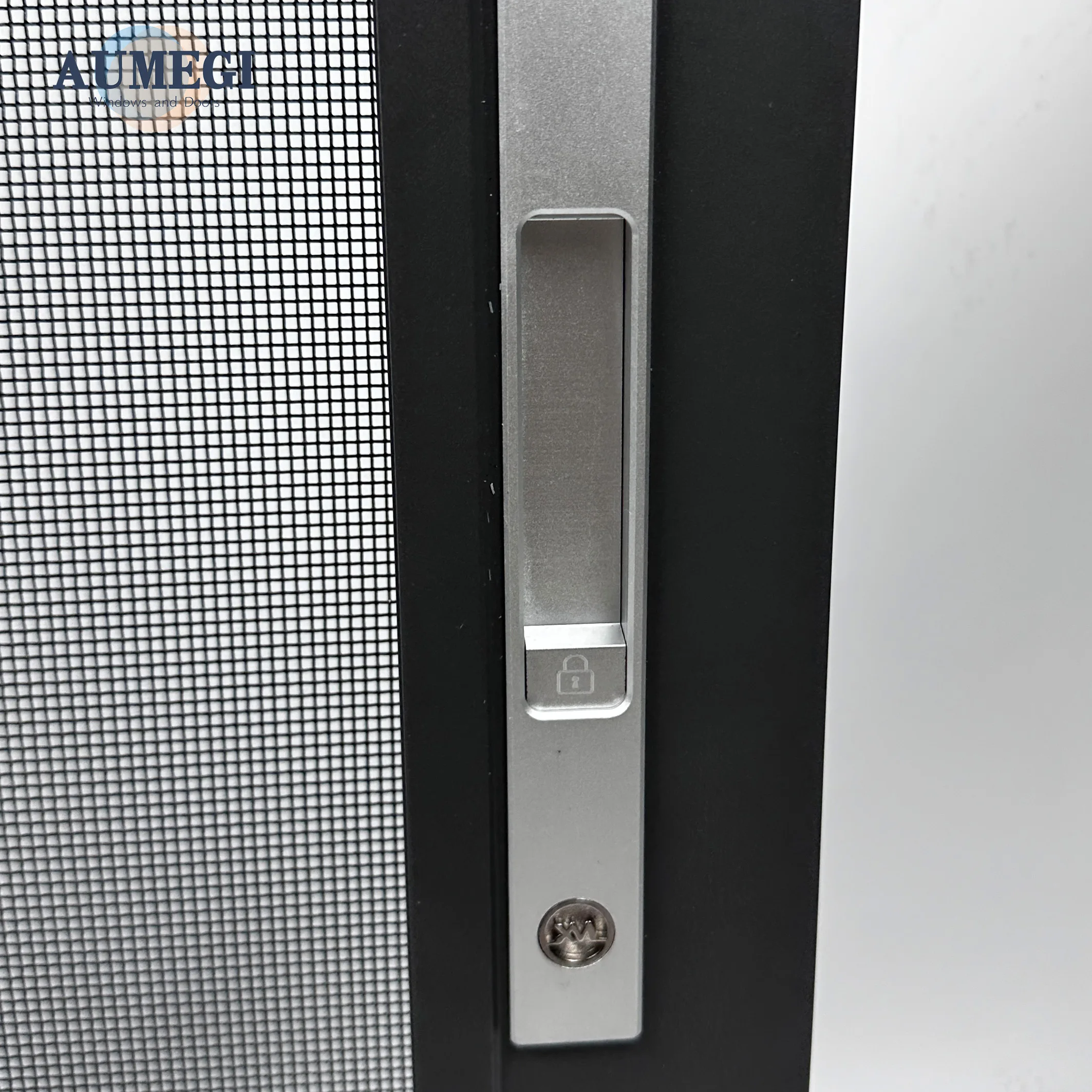 Aumegi Sound Insulation Aluminum Sliding Window Screen Veranda Grill Design Sliding Windows