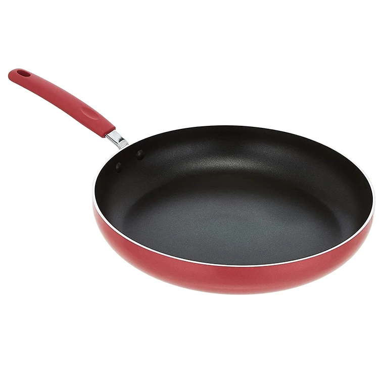 Non Stick Fry Pan Cookware Professional Design Induction Base Hard Anodized Cooking Non Stick Pan With Lid For Sale