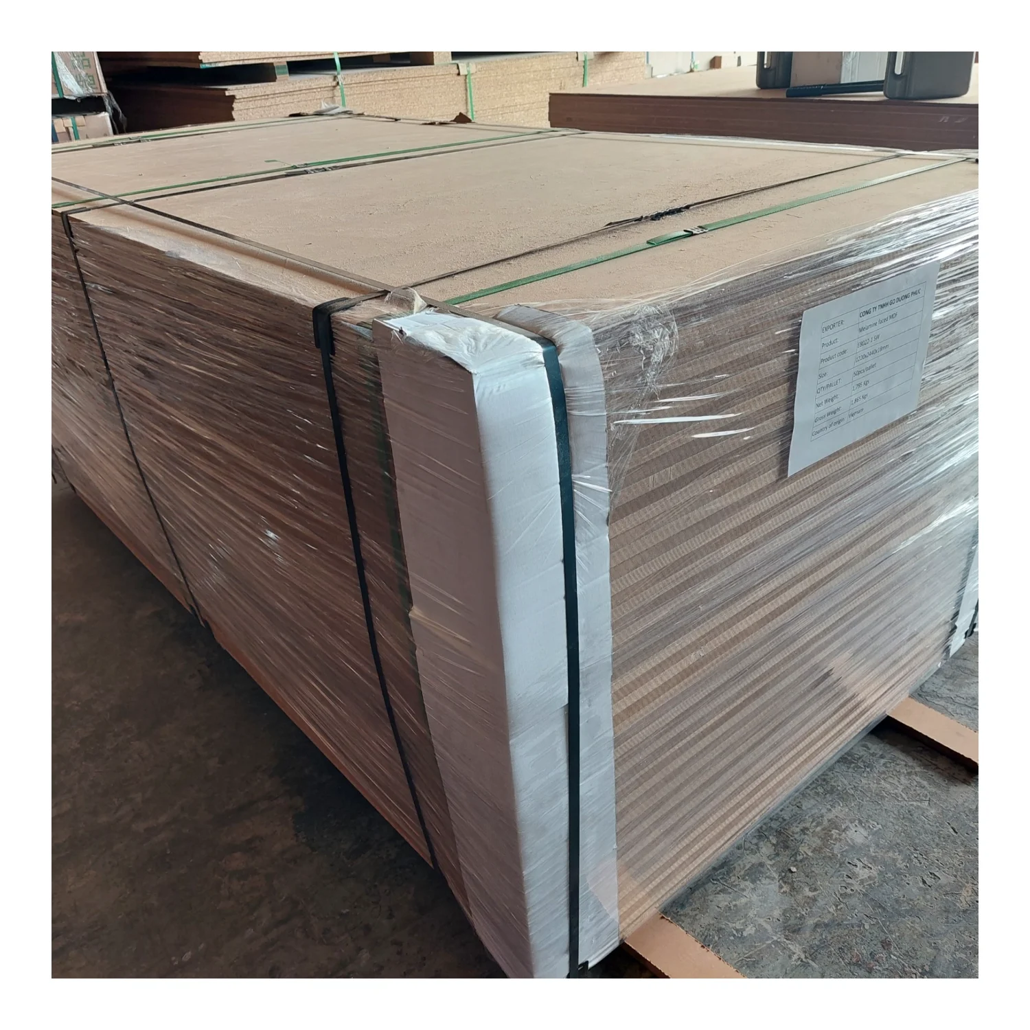 Wholesale Double Side One side melamine faced particle board Chipboard okal pb Size 4x8ft 1220x2440mm from 9mm to 25mm timber