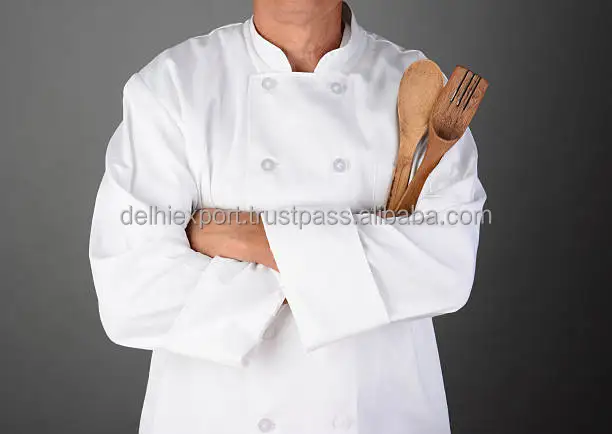 Long Sleeve Chef Clothes Uniform Restaurant Kitchen Cooking Chef Coat Waiter Work Jackets Professional Uniform Overalls Outfit