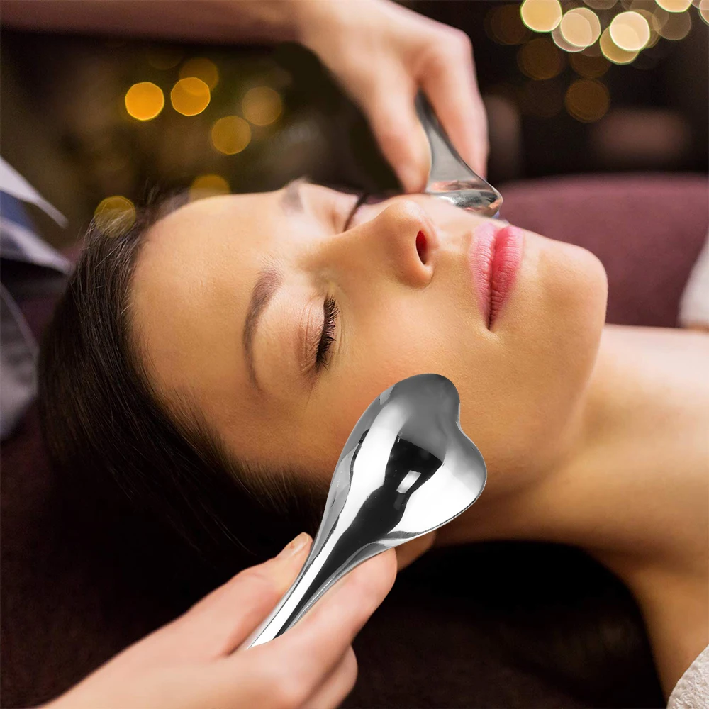 Beauty Equipment Custom Eye Face Massage Ice Globes cooling gel Facial Blue Pink Stainless steel Ice Globes