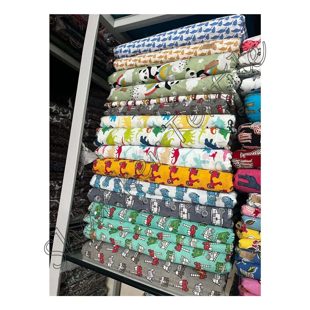 Wholesale Digital Printed Soft Baby 100% Cotton Fabric For Kids Clothing Sewing Quilting Fabric kids clothing fabric india