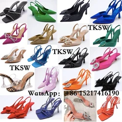 Fashion Women Ladies Shoes Fancy New Design Sexy Sandal Open Toe Female Slides Sexy Slipper Shoes Mules Heels For Women Ladies