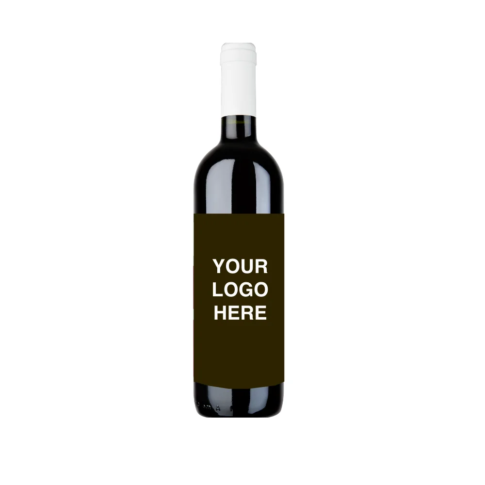 Italian Private Label Franconia. Fruity, fresh, intense fine red wine. Export 750 ml Bottle premium quality use your logo design
