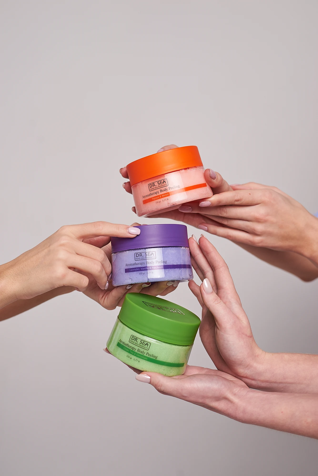 Лучшая ароматерапия увлажняющий пилинг для тела (скраб)-Лаванда ваниль и пачули от Dr. SEA Cosmetics товары мертвого моря из Израиля